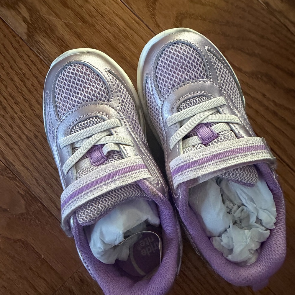 Stride Rite Kids Light Purple Mesh Athletic Sneakers